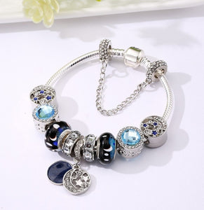 Blue Mage Charm Bracelet